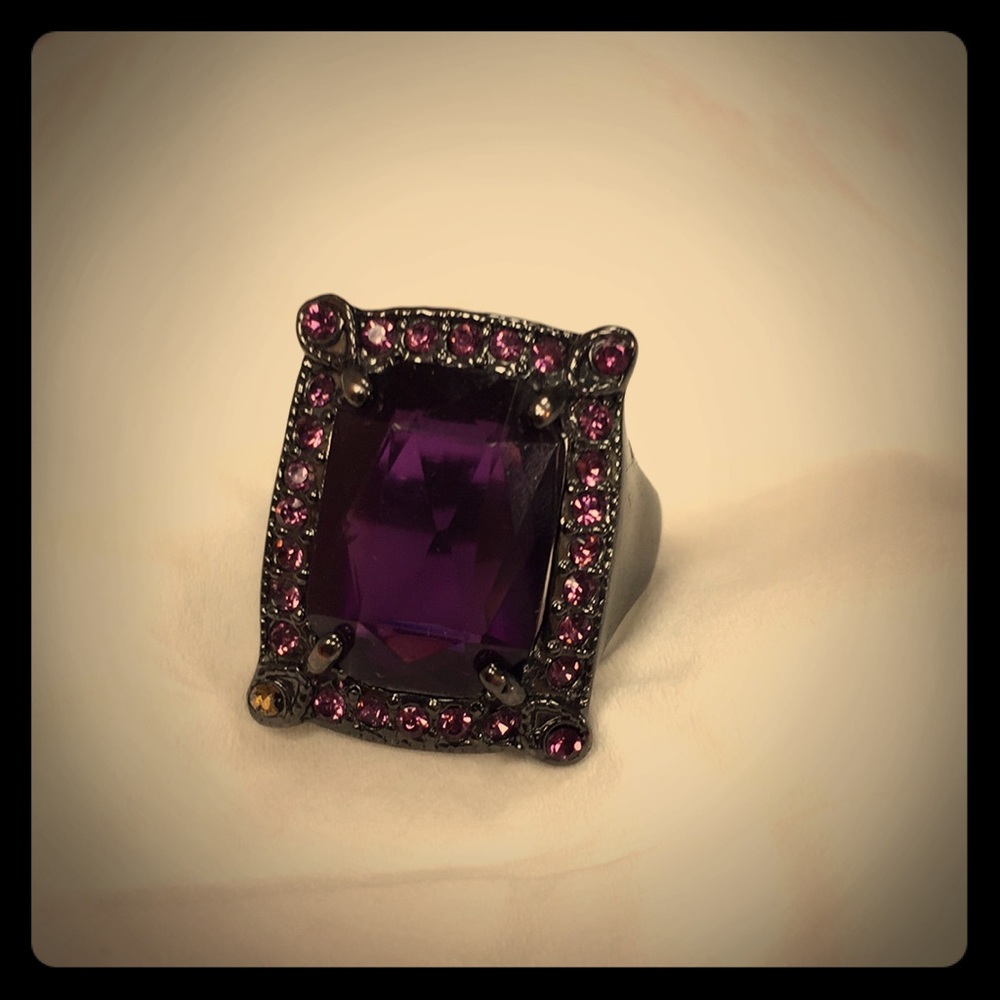 Avon Amethyst Adjustable Ring